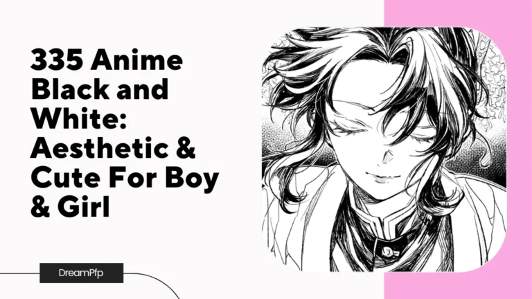 Anime Black and White Pfp