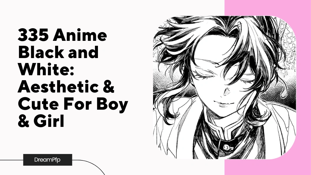 Anime Black and White Pfp